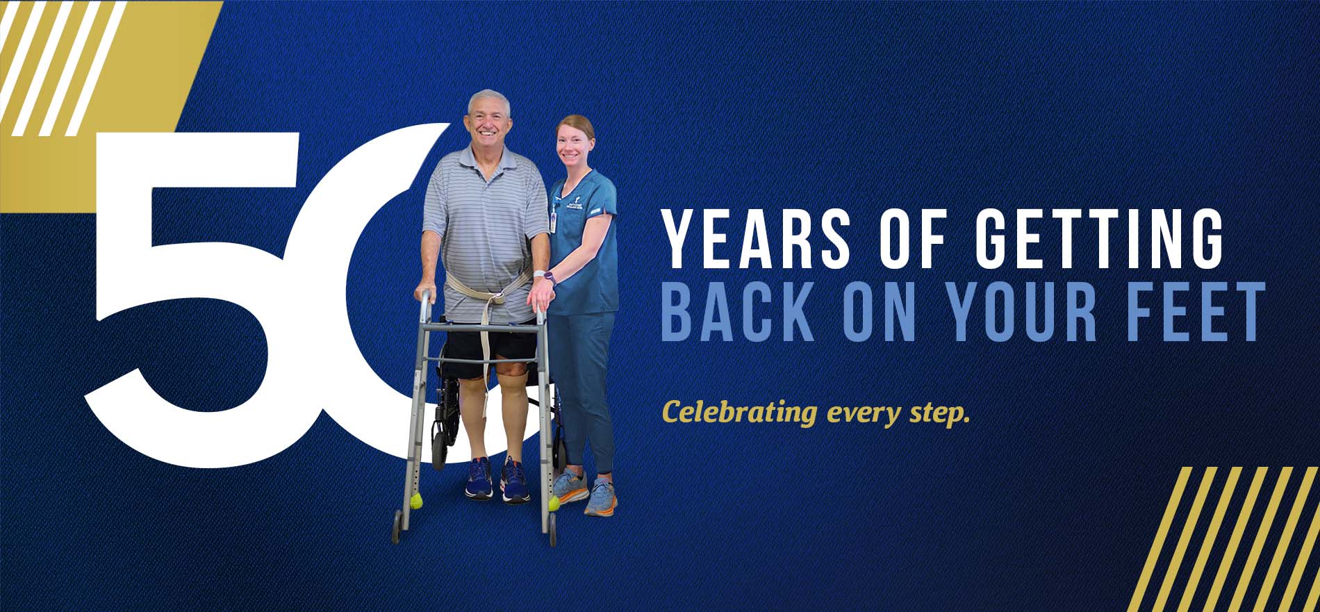 50 years of getting back on your feet