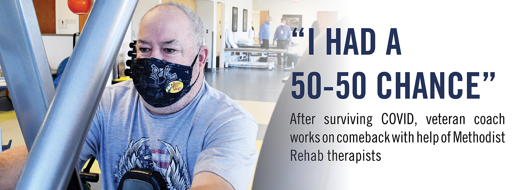 After surviving COVID, veteran coach works on comeback with help of Methodist Rehab therapists