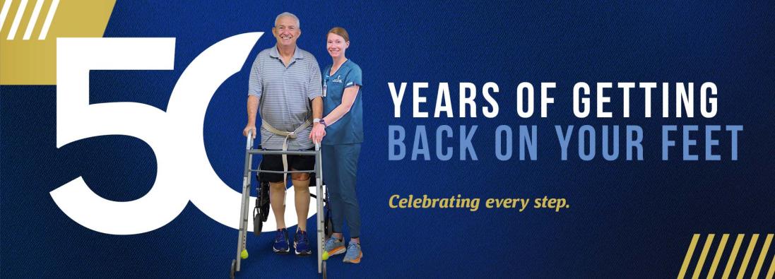50 years of getting back on your feet